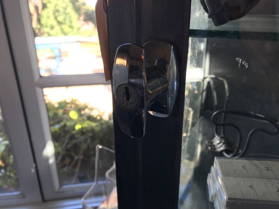 Vintage Metal Display Cabinet With Glass Front, Sides And Shelves (Sold Empty) [Photo 24]