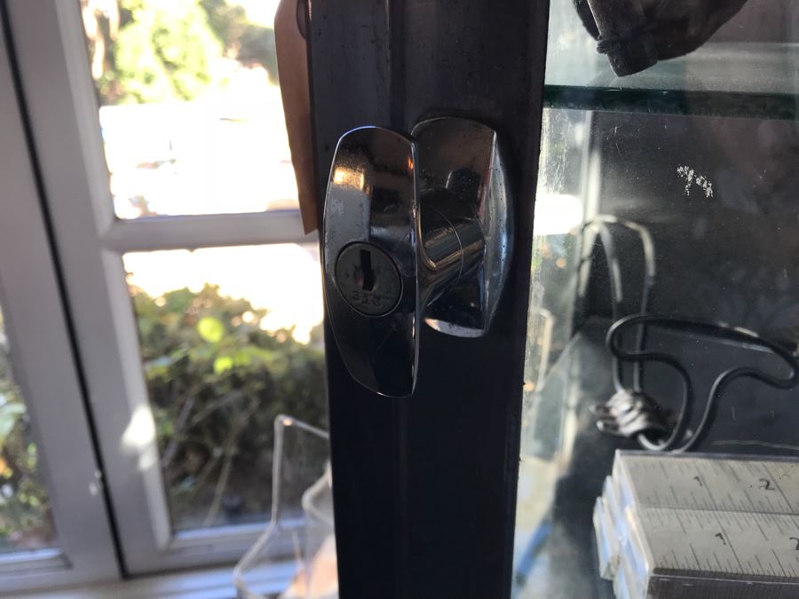 Vintage Metal Display Cabinet With Glass Front, Sides And Shelves (Sold Empty) [Photo 23]