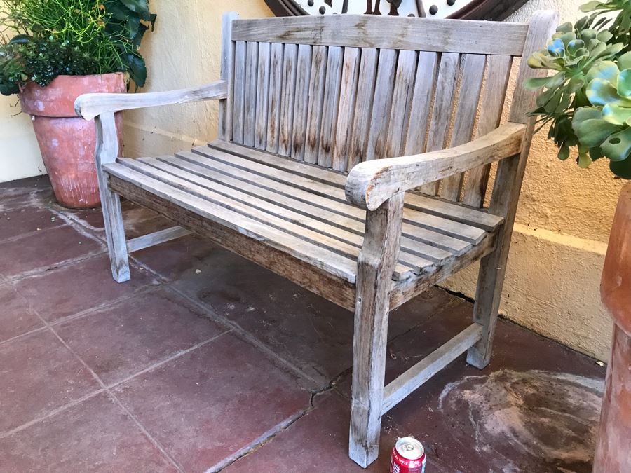 Teak Outdoor Bench [Photo 3]