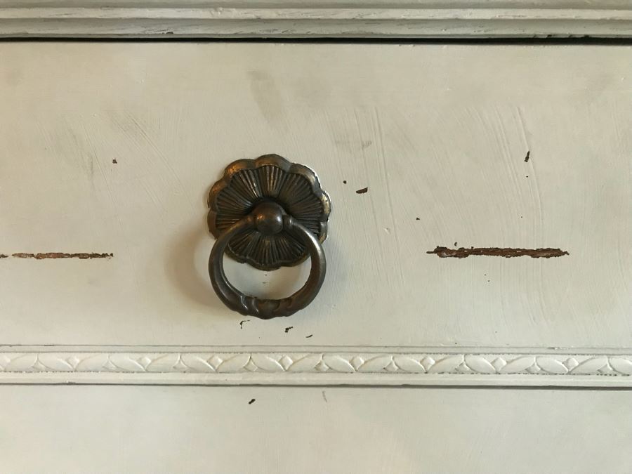 Vintage Painted Shabby Chic 3-Drawer Chest Of Drawers Dresser [Photo 5]