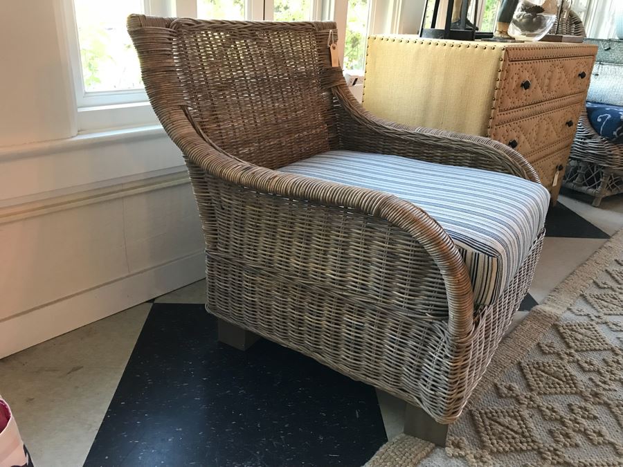 Woven Wicker Armchair Retail $475 [Photo 2]