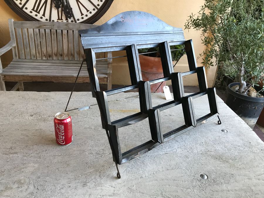 Vintage Advertising Selig Brothers San Francisco's Leading Wholesale Tailors Metal Display Rack [Photo 4]