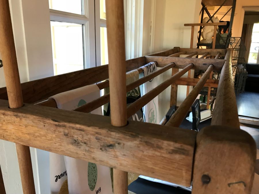 Vintage Wooden Rolling Cart (Sold Empty) [Photo 6]