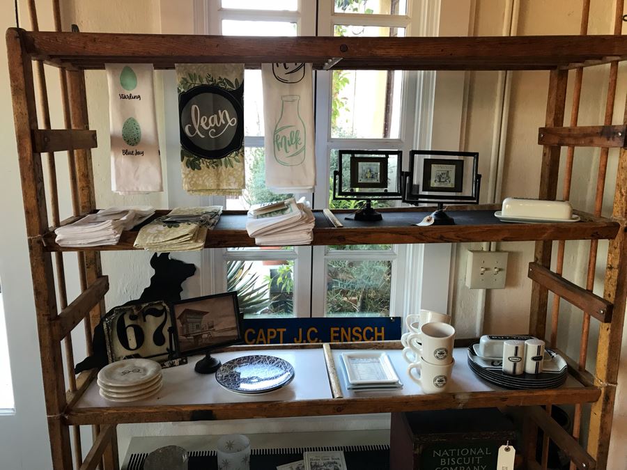 Vintage Wooden Rolling Cart (Sold Empty) [Photo 3]