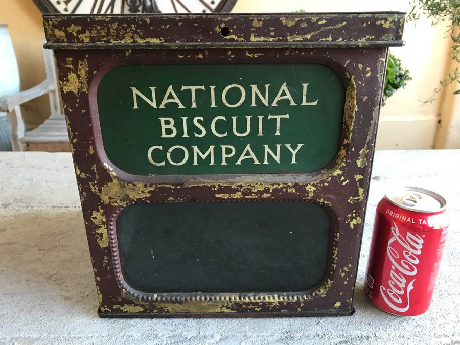 Vintage National Biscuit Company Store Display Tin Box
