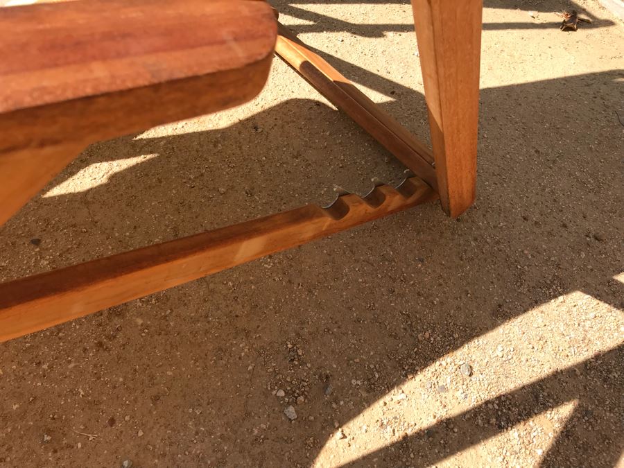 Pair Of Outdoor Folding Sling Armchairs [Photo 4]