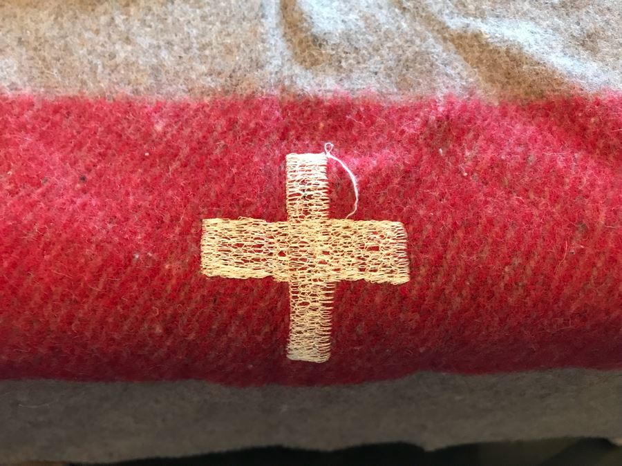 Vintage Swiss Wool Blanket Retail $225 (Matches Chairs In This Sale) [Photo 4]