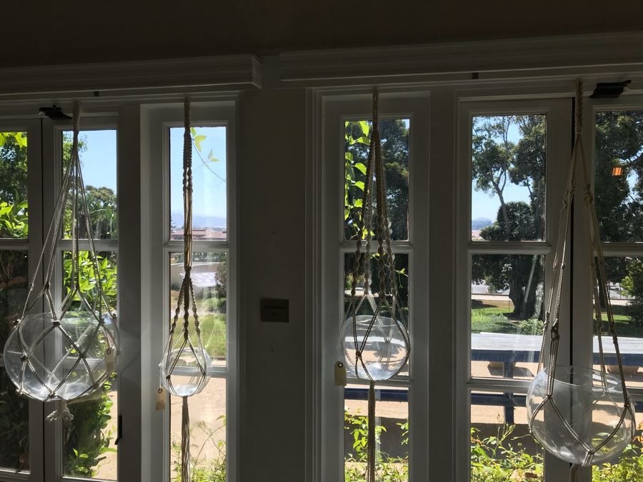 Set Of (4) Macrame Hanging Planters [Photo 4]