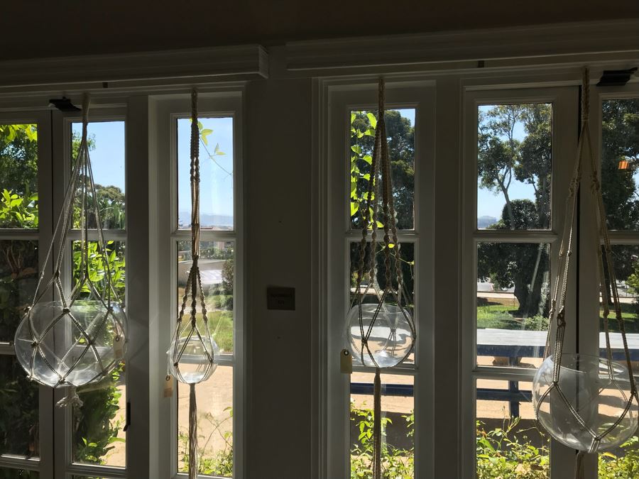 Set Of (4) Macrame Hanging Planters [Photo 3]