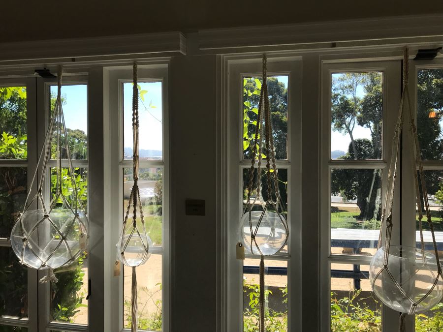 Set Of (4) Macrame Hanging Planters [Photo 2]