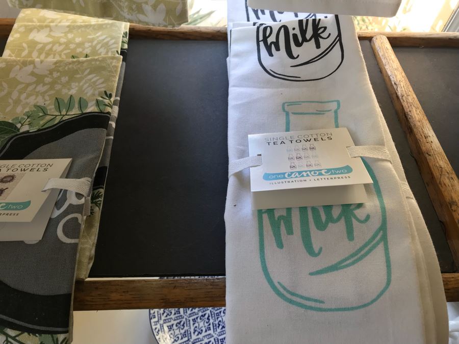 Collection Of (12) New Cotton Print Tea Towels Retail $120 [Photo 13]