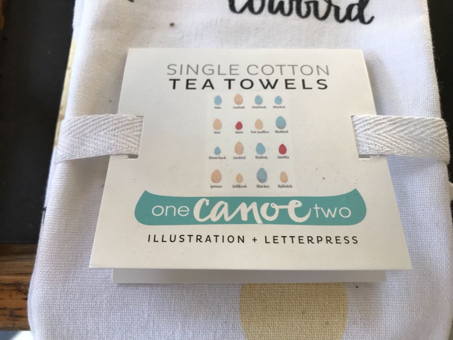 Collection Of (12) New Cotton Print Tea Towels Retail $120 [Photo 9]
