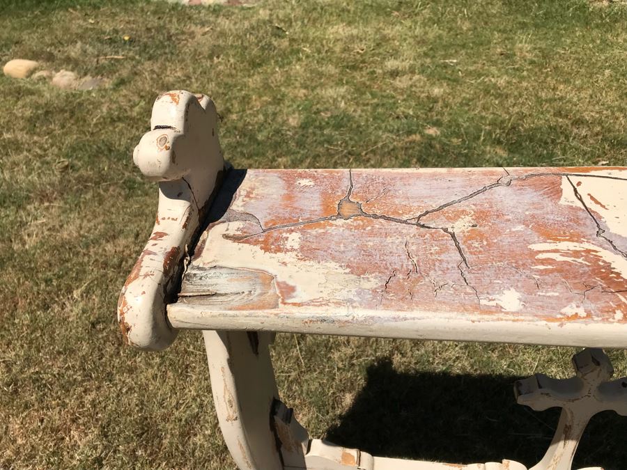 Vintage Shabby Chic Church Kneeling Prayer Bench Retail $1,200 [Photo 7]