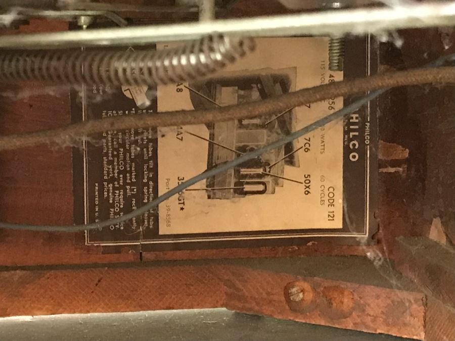 Vintage PHILCO Tube Record Player And Radio Needs Servicing [Photo 17]