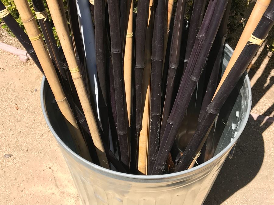 Galvanized Metal Garbage Can Filled With Outdoor TIKI Lights [Photo 11]