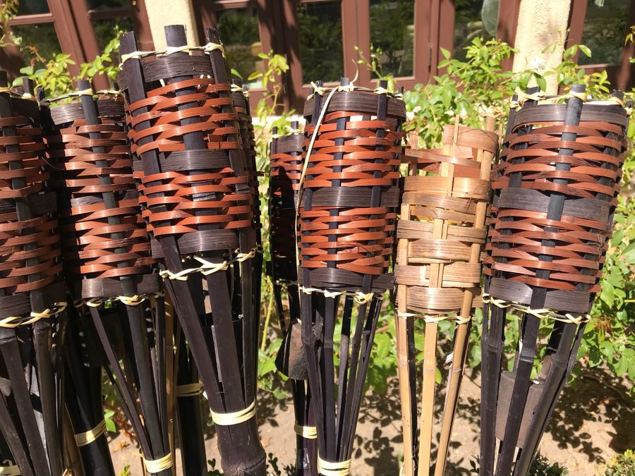 Galvanized Metal Garbage Can Filled With Outdoor TIKI Lights [Photo 8]