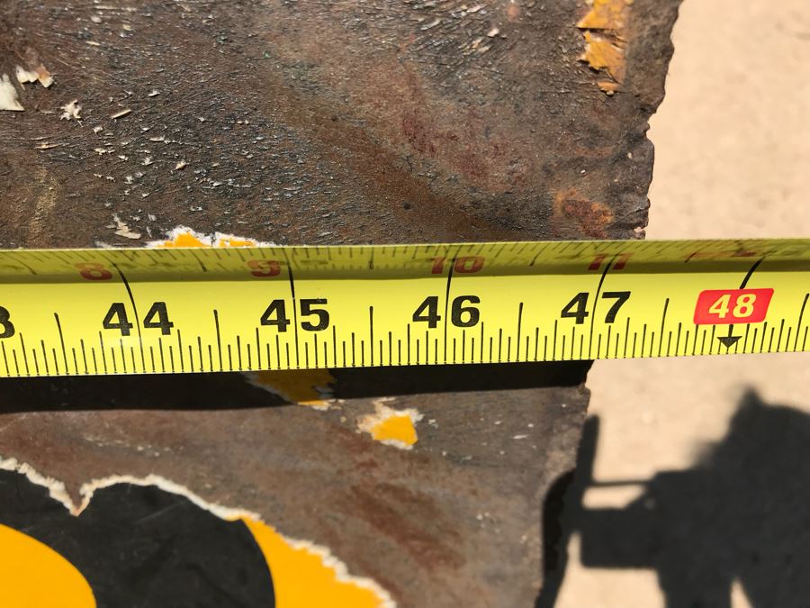 Vintage Metal Porcelain Spido French Motor Oil Advertising Sign 47' X 32' [Photo 8]