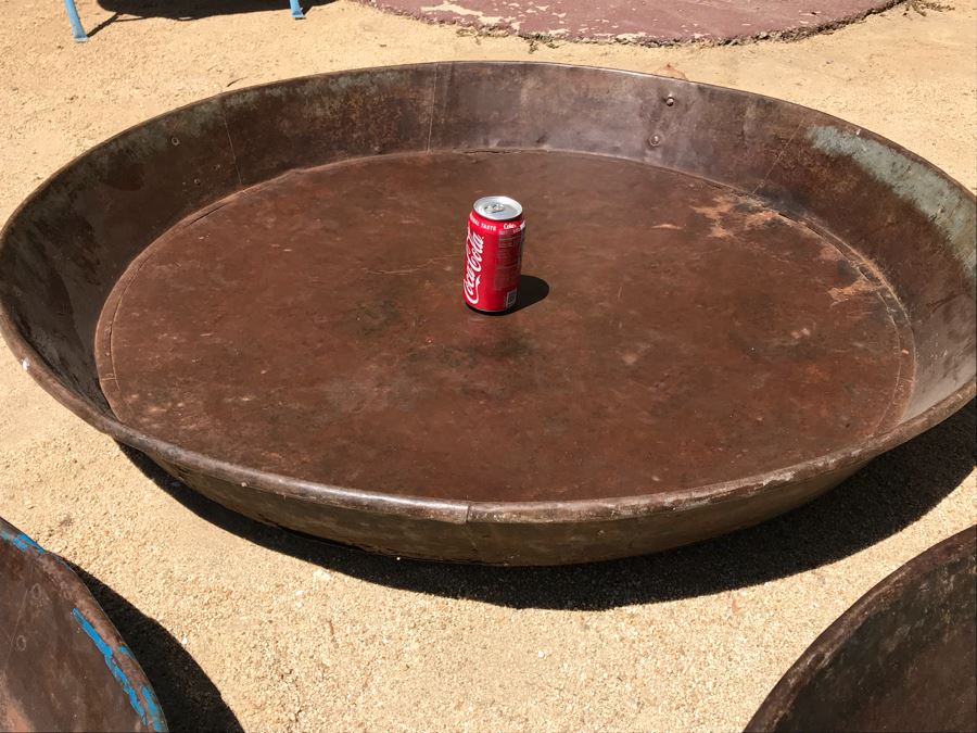 Set Of (3) Very Large Vintage Metal Pans [Photo 7]
