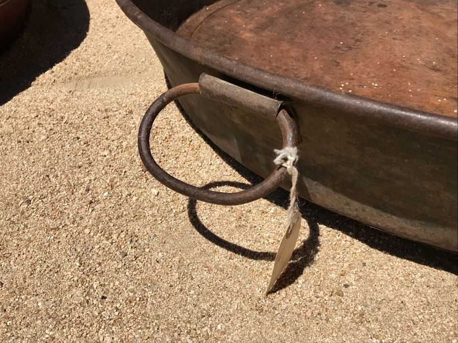 Set Of (3) Very Large Vintage Metal Pans [Photo 12]