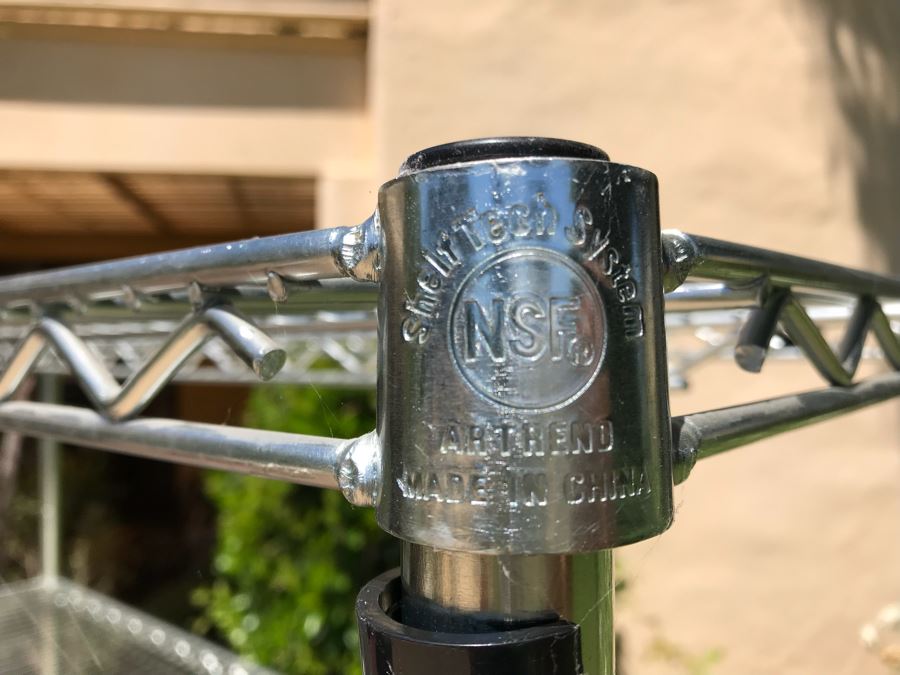 Rolling Metal 5-Shelf Rack 48' X 18' X 76' [Photo 5]