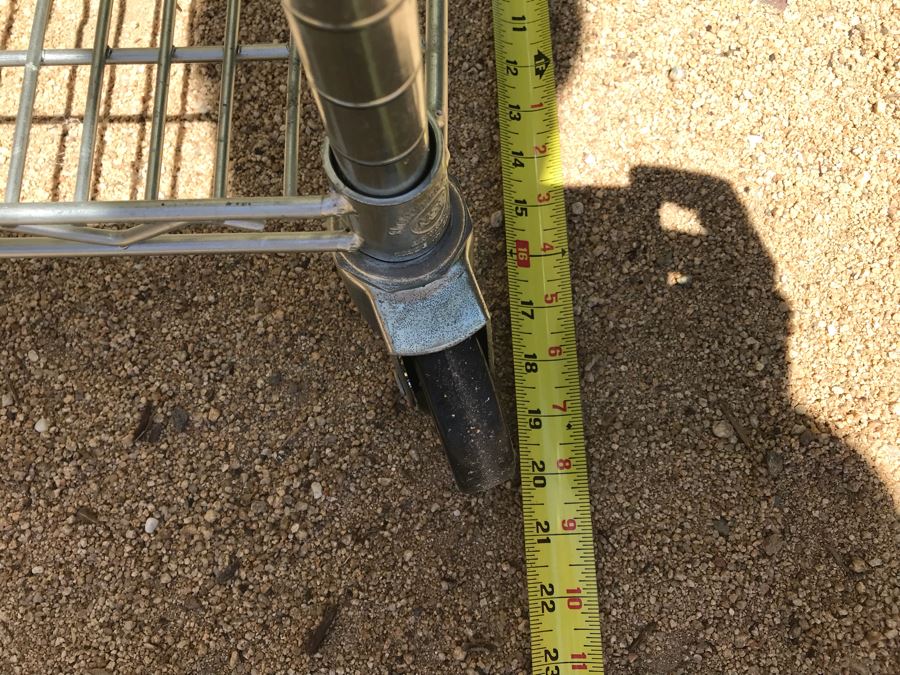 Rolling Metal 5-Shelf Rack 48' X 18' X 76' [Photo 8]