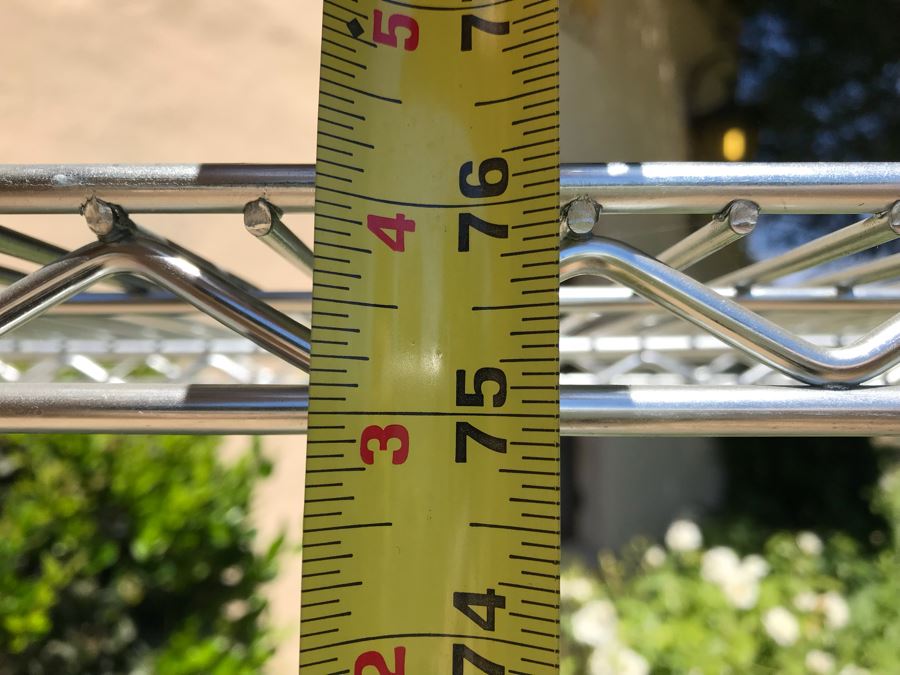 Rolling Metal 5-Shelf Rack 48' X 18' X 76' [Photo 10]