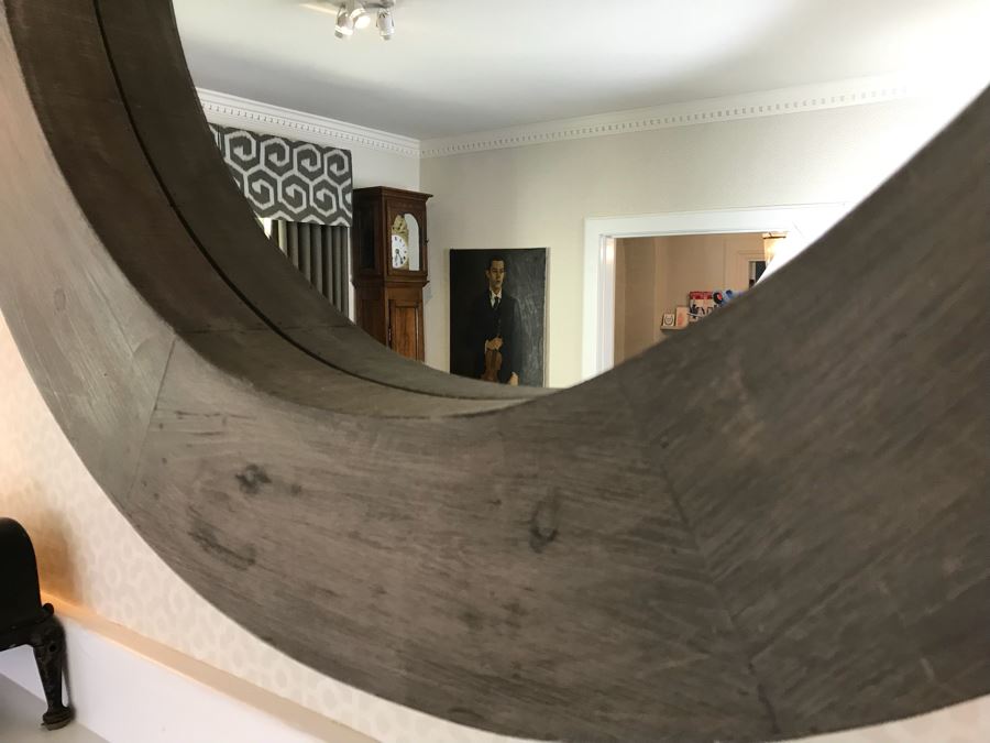 Large Painted Wood Architectural Mirror [Photo 11]