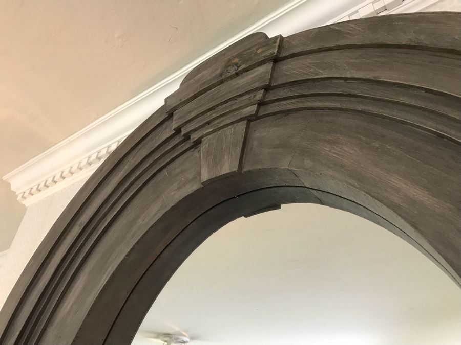 Large Painted Wood Architectural Mirror [Photo 12]