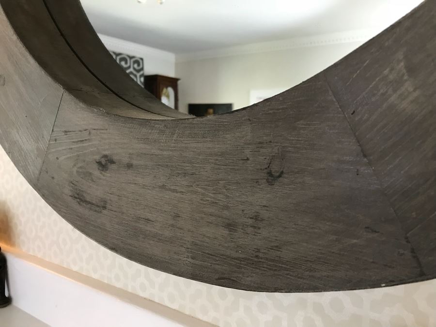 Large Painted Wood Architectural Mirror [Photo 10]