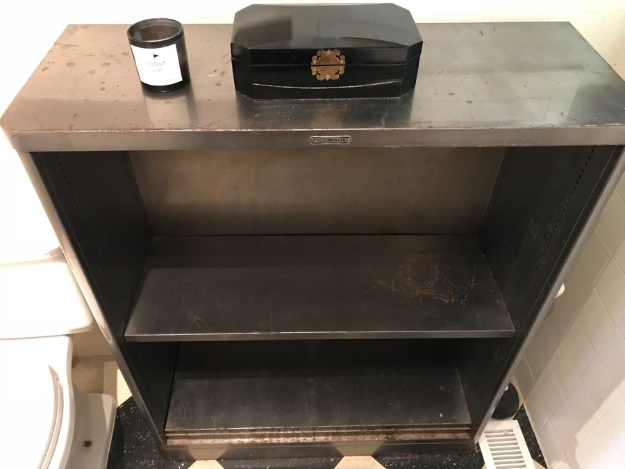 Vintage Metal Industrial Bookcase McDowell & Craig [Photo 4]