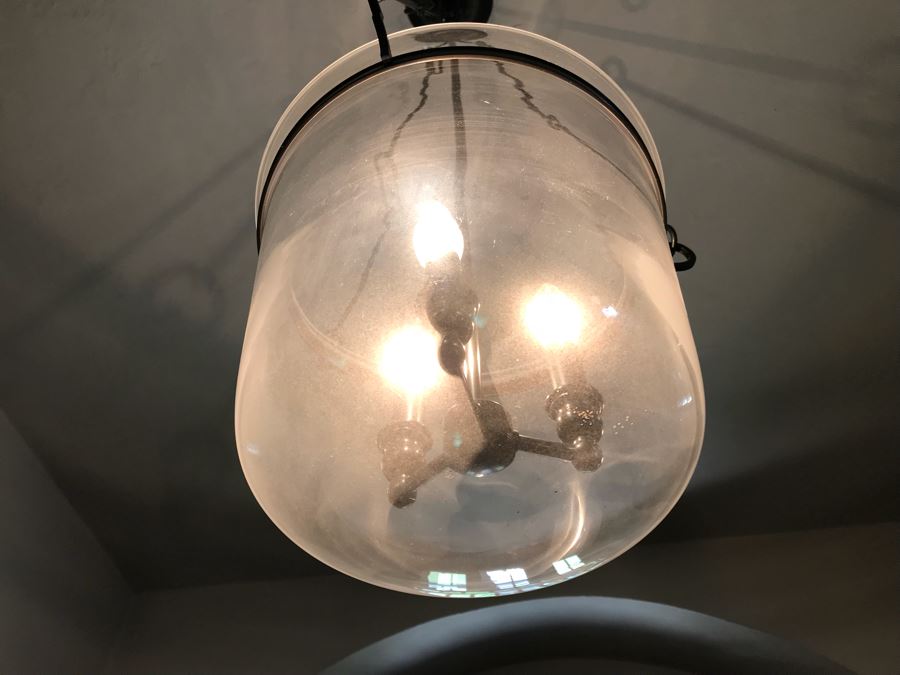 Clear Glass 3-Light Chandelier Light Fixture [Photo 7]