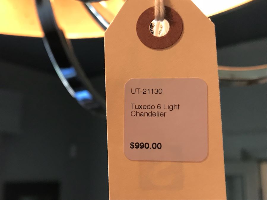 Tuxedo 6 Light Chandelier Retail $990 [Photo 6]