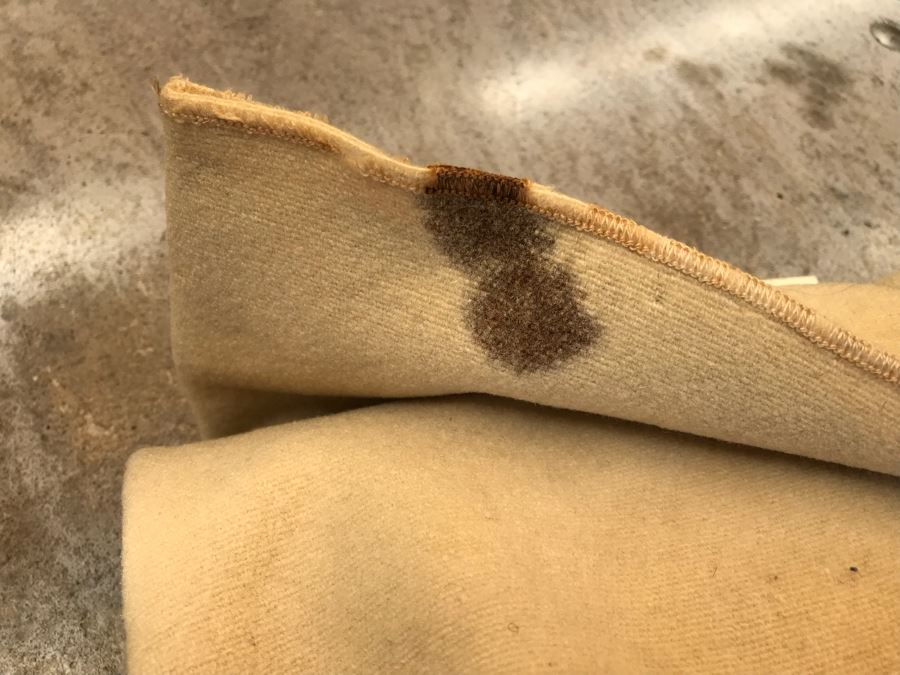 Vintage Wool NAVY Blanket Retail $200 [Photo 5]