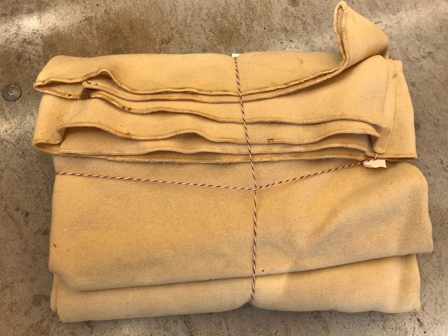 Vintage Wool NAVY Blanket Retail $200 [Photo 4]