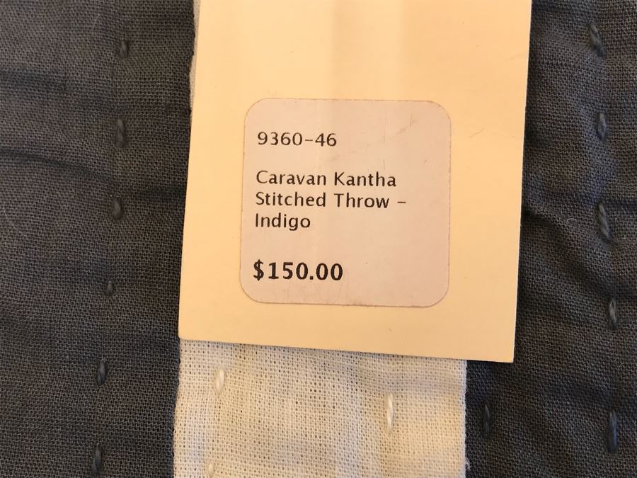 Pair Of Caravan Kantha Stitched Throws Retail $300 [Photo 4]
