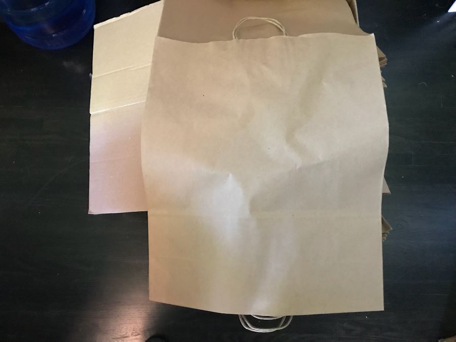 (2) Boxes Filled With ULINE Paper Shopping Bags [Photo 5]