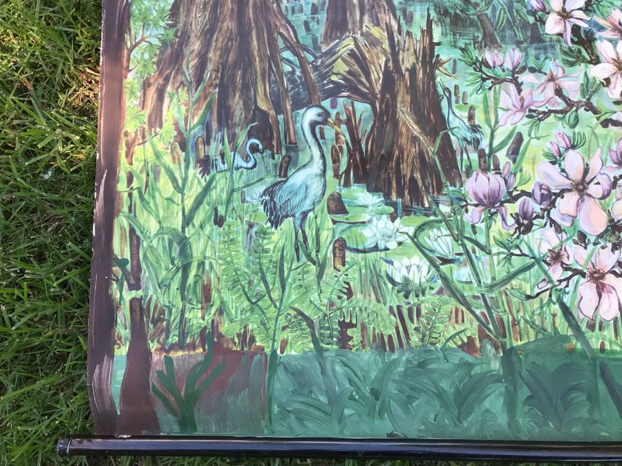 Vintage German School Pull Down Map Braunkohlenwald [Photo 3]