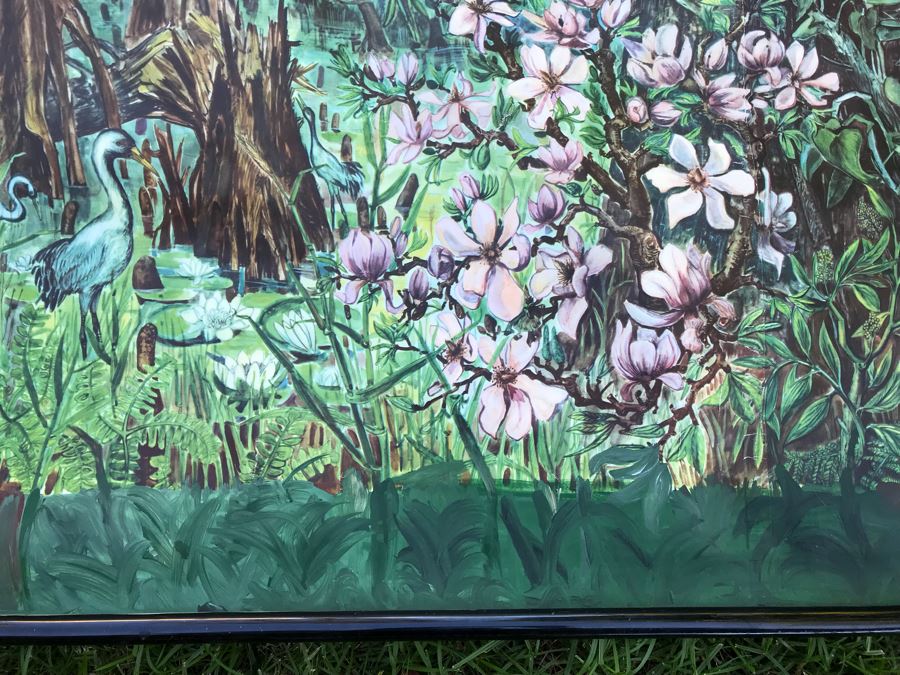 Vintage German School Pull Down Map Braunkohlenwald [Photo 4]