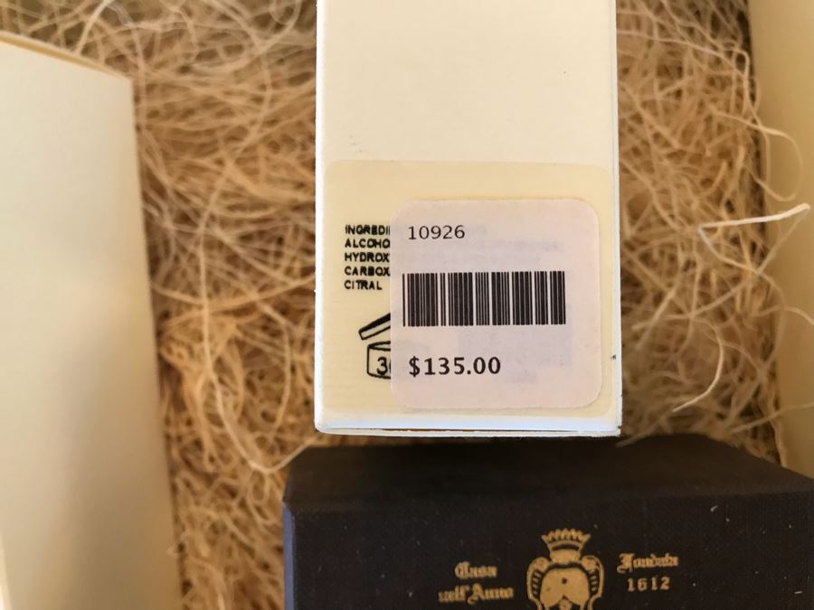 Santa Maria Novella Firenze Gift Box With Cologne, Bubble Bath, Candle And Tabacco Toscano Soap Retails $300 [Photo 4]