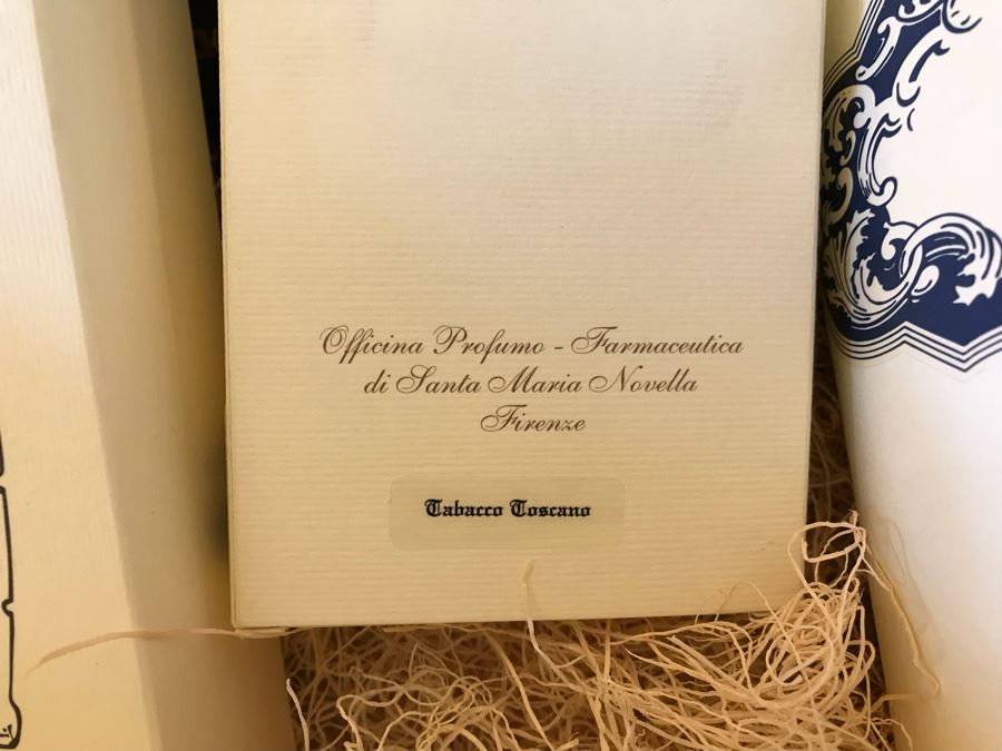 Santa Maria Novella Firenze Gift Box With Cologne, Bubble Bath, Bath Salts, Week-End Soap And Tabacco Toscano Soap Retails Over $300 [Photo 4]