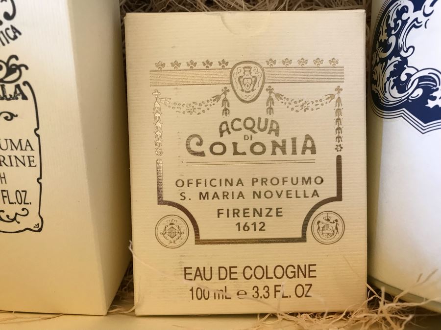 Santa Maria Novella Firenze Gift Box With Cologne, Bubble Bath, Bath Salts, Week-End Soap And Tabacco Toscano Soap Retails Over $300 [Photo 3]