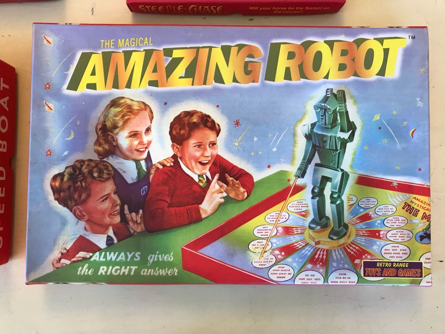 Set Of (4) New Reproduction Vintage Board Games [Photo 2]