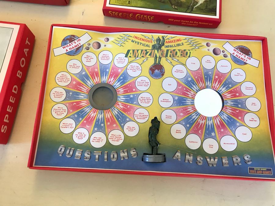 Set Of (4) New Reproduction Vintage Board Games [Photo 4]