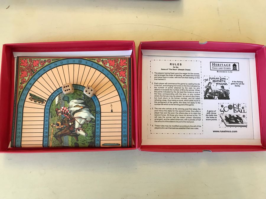 Set Of (4) New Reproduction Vintage Board Games [Photo 14]