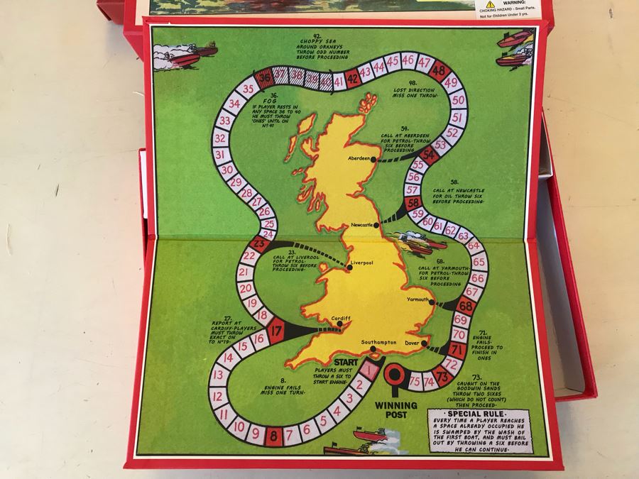 Set Of (4) New Reproduction Vintage Board Games [Photo 12]