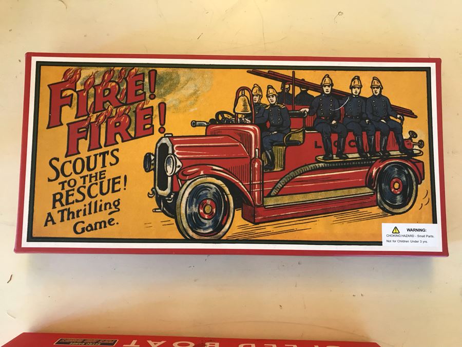 Set Of (4) New Reproduction Vintage Board Games [Photo 8]