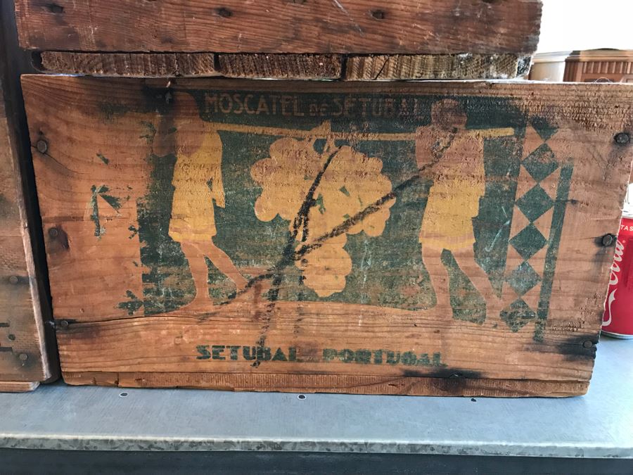 Set Of (3) Vintage Wooden Boxes - One Is U.S.N.S.S. Yokohama US Forces Cargo In Transit For US Navy Vessels Schatz [Photo 6]