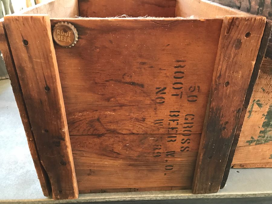 Set Of (3) Vintage Wooden Boxes - One Is U.S.N.S.S. Yokohama US Forces Cargo In Transit For US Navy Vessels Schatz [Photo 8]