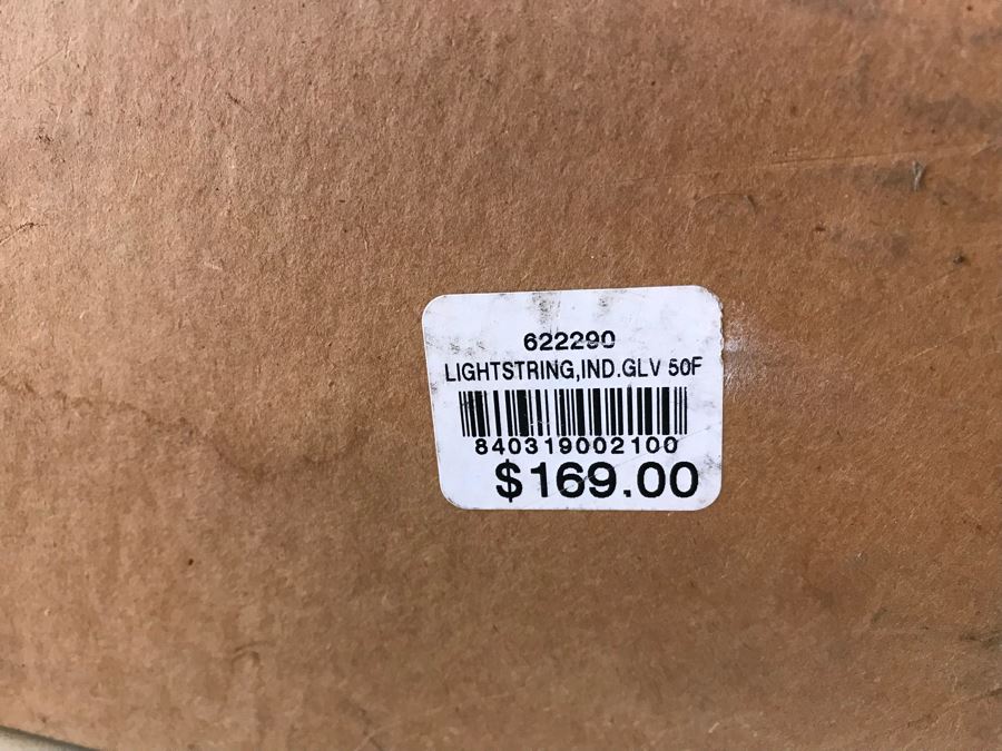 New In Box Galvanized Industrial Light String From Smith & Hawken Retails $169 [Photo 5]