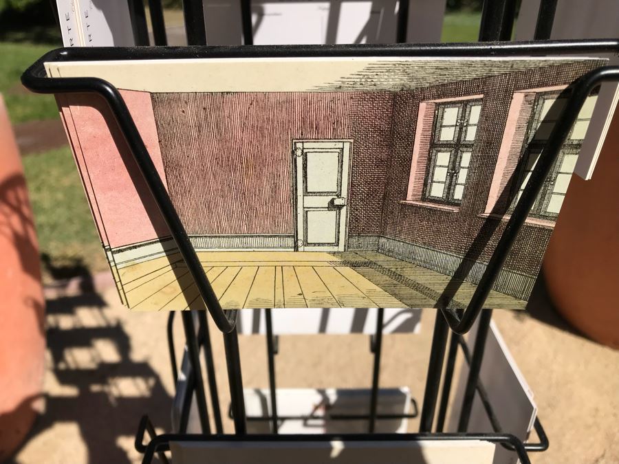 Metal Rotating Store Display Rack Loaded With Postcards - See Photos [Photo 15]